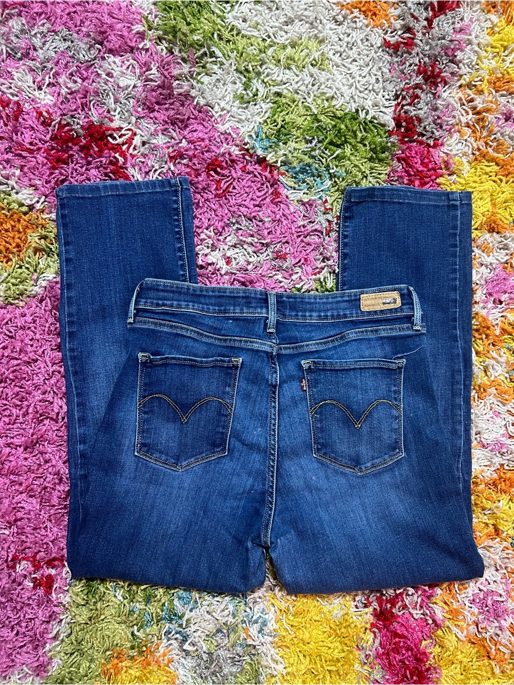 Levi's Dark Blue Straight Leg Women's Jeans